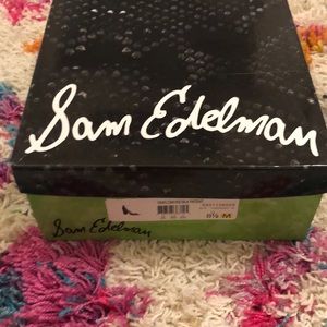 Sam Edelman Yaro, Smoke Black Patent Leather Heel